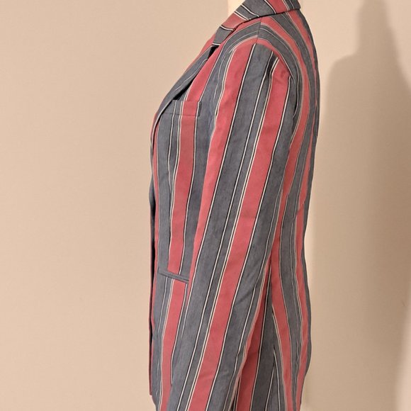BCBGMAXAZRIA Striped Single-Breasted Blazer NWT Misses Size XXS - Picture 9 of 12